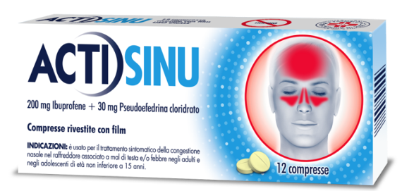 ACTISINU*12CPR 200MG+30MG