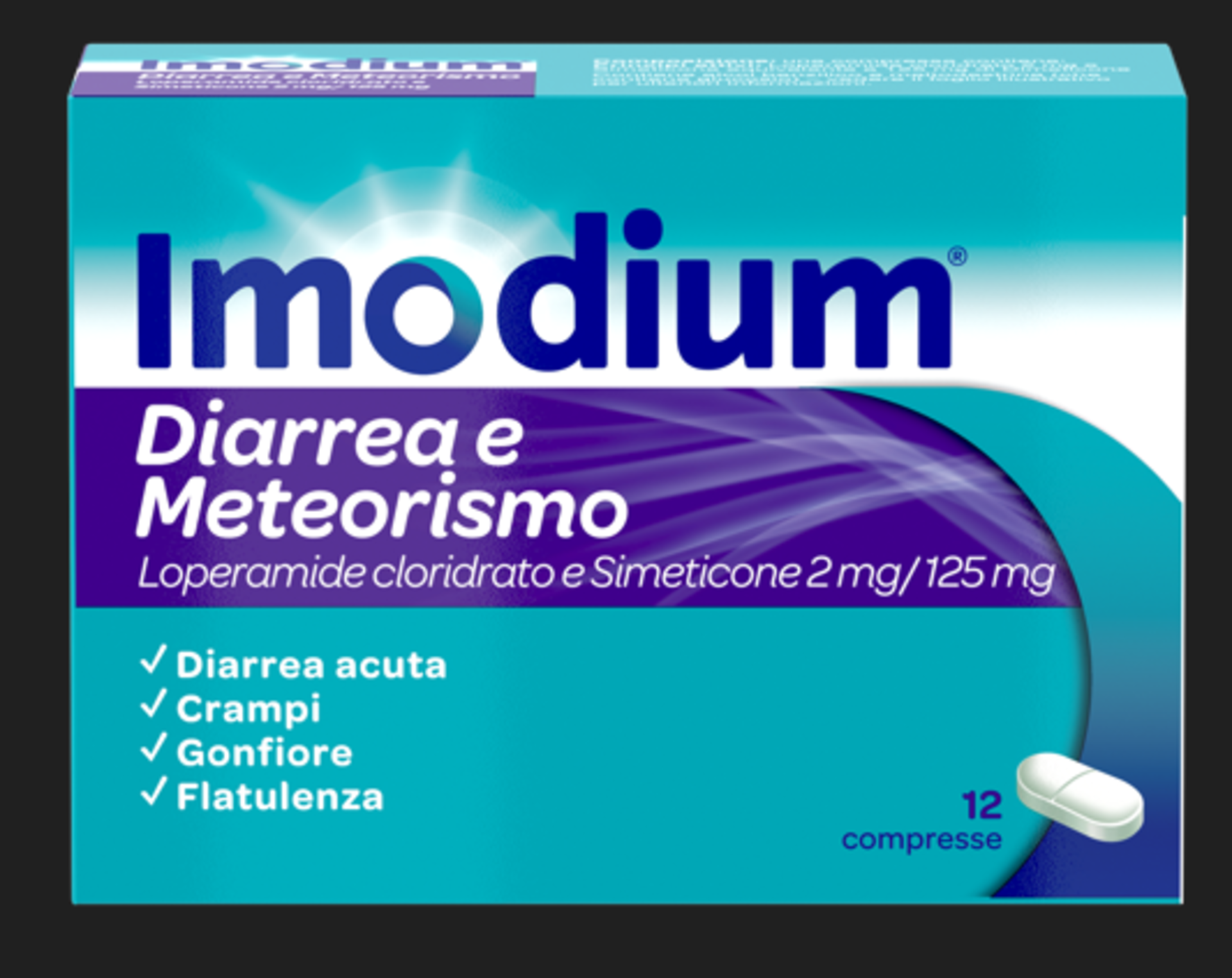IMODIUM DIARREA E METEOR*12CPR