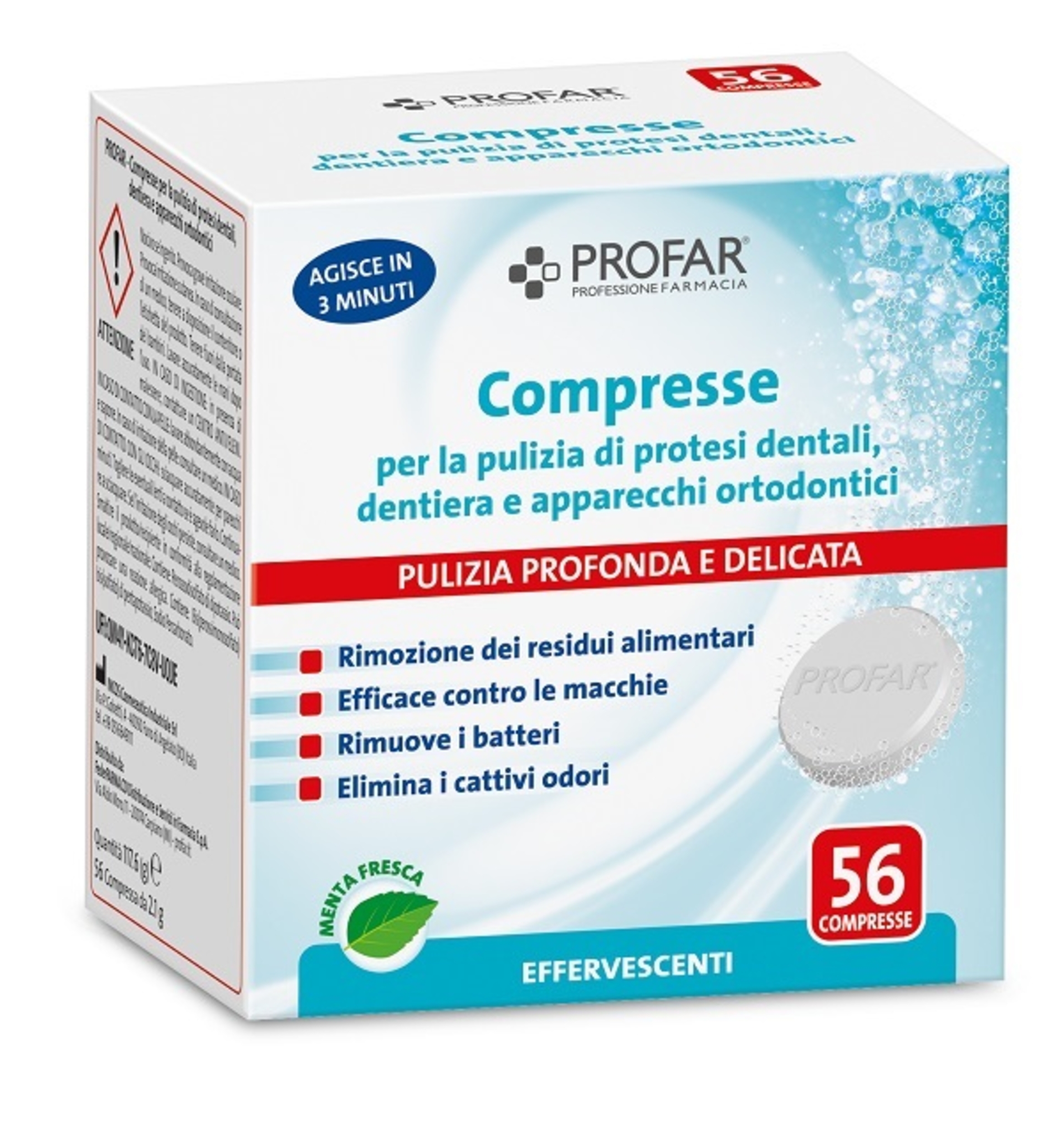PROFAR COMPRESSE PULIZIA 56PZ