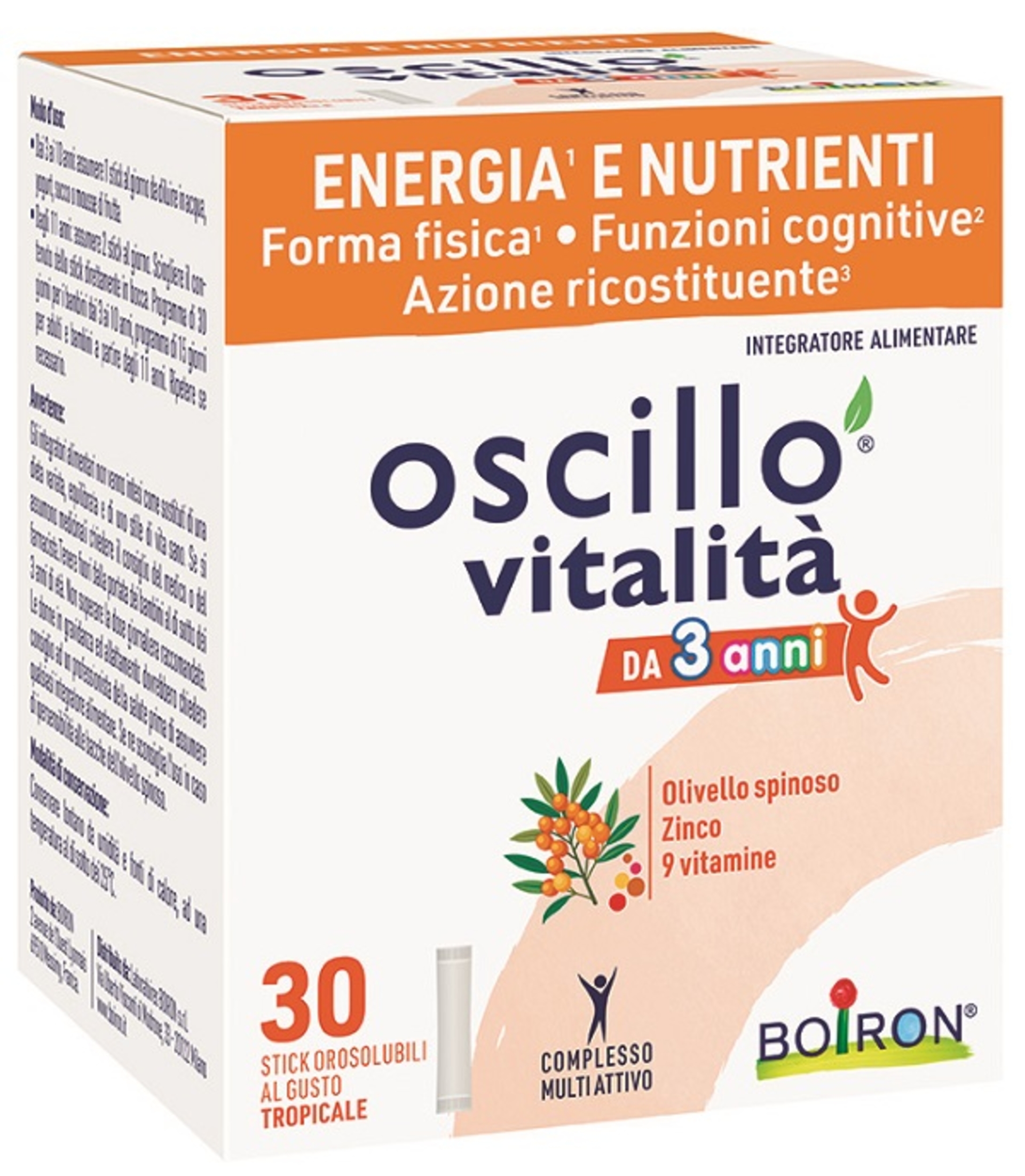 OSCILLO VITALITA' 3+ 30STICK