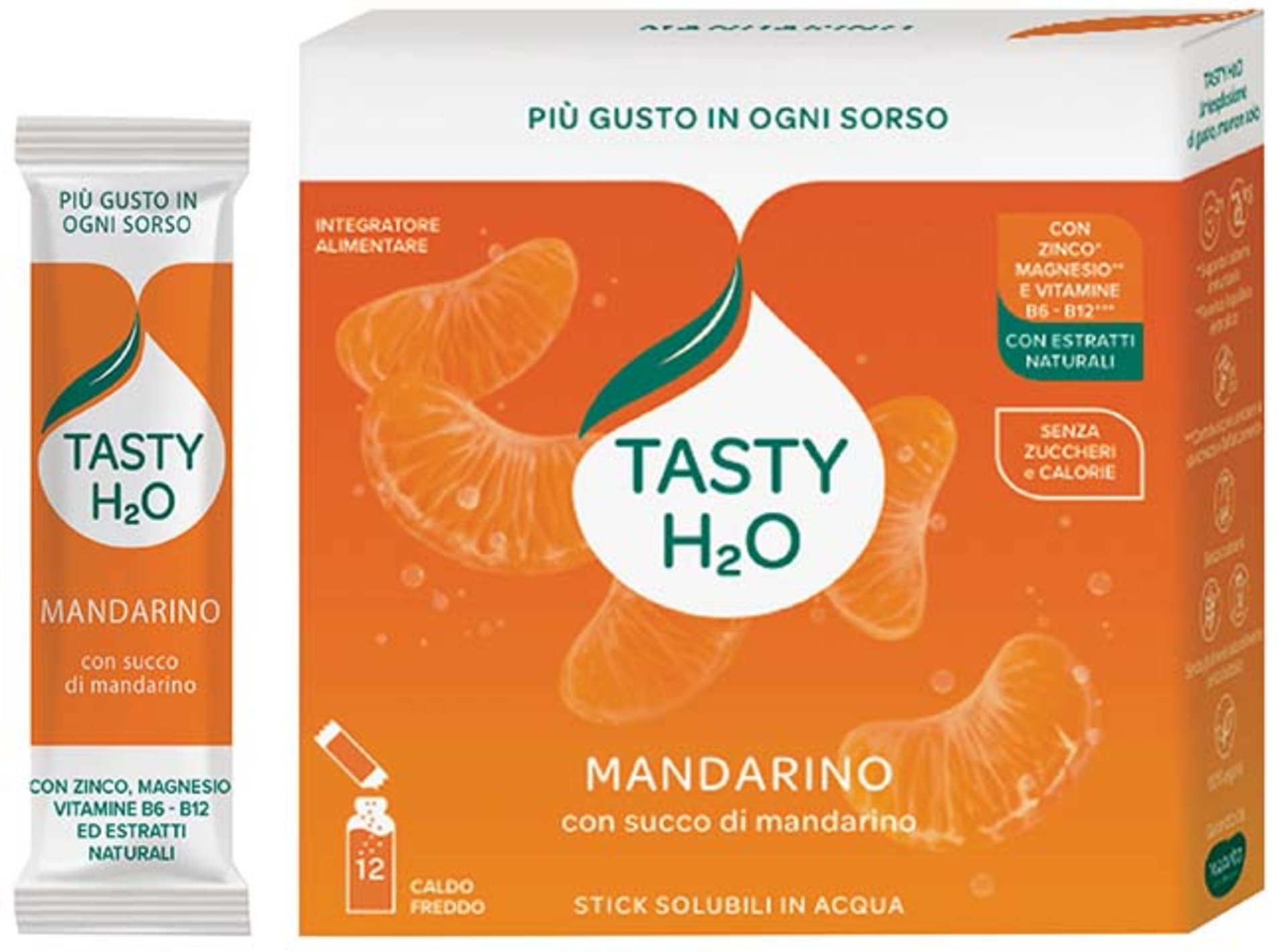 TASTY H2O MANDARINO 12STICK