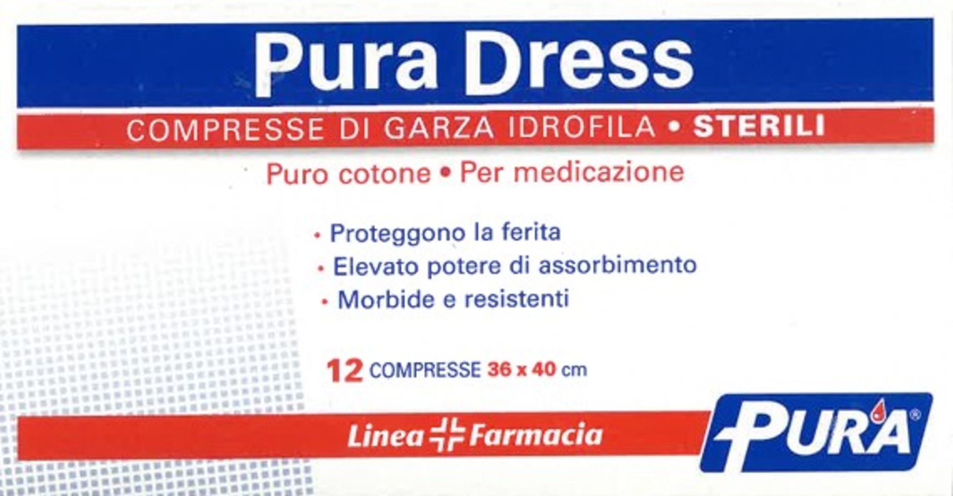 PURA DRESS GARZA 36X40CM 12PZ