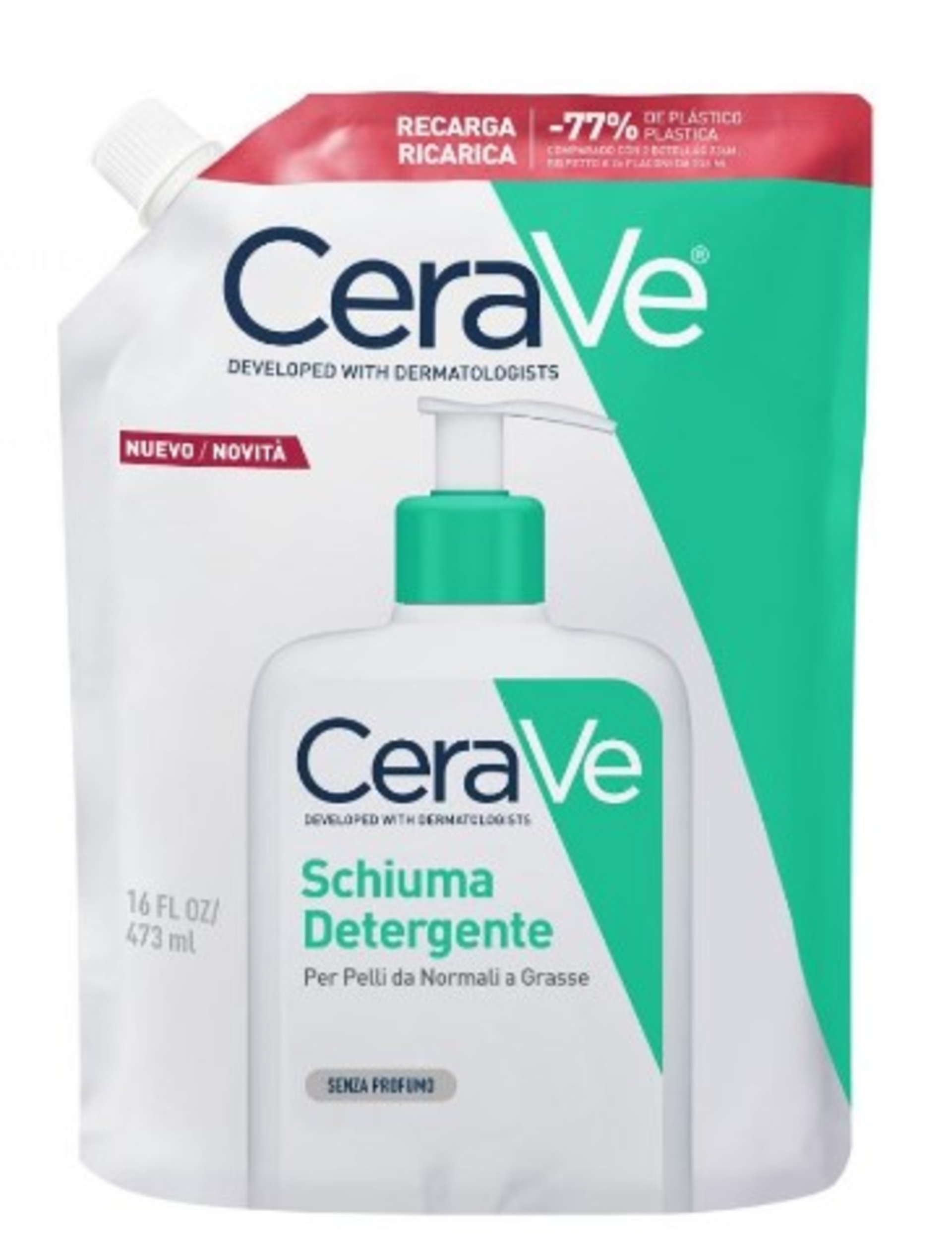 CERAVE REFILL SCHIUMA DET473ML