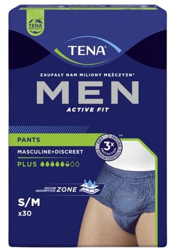TENA MEN ACTIVE FIT GREV S/M