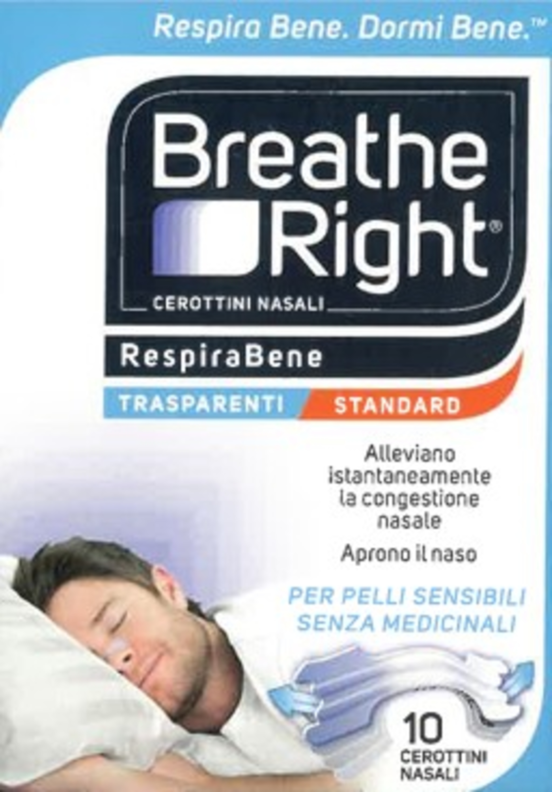 BREATHE RIGHT TRASPARENTI 10PZ