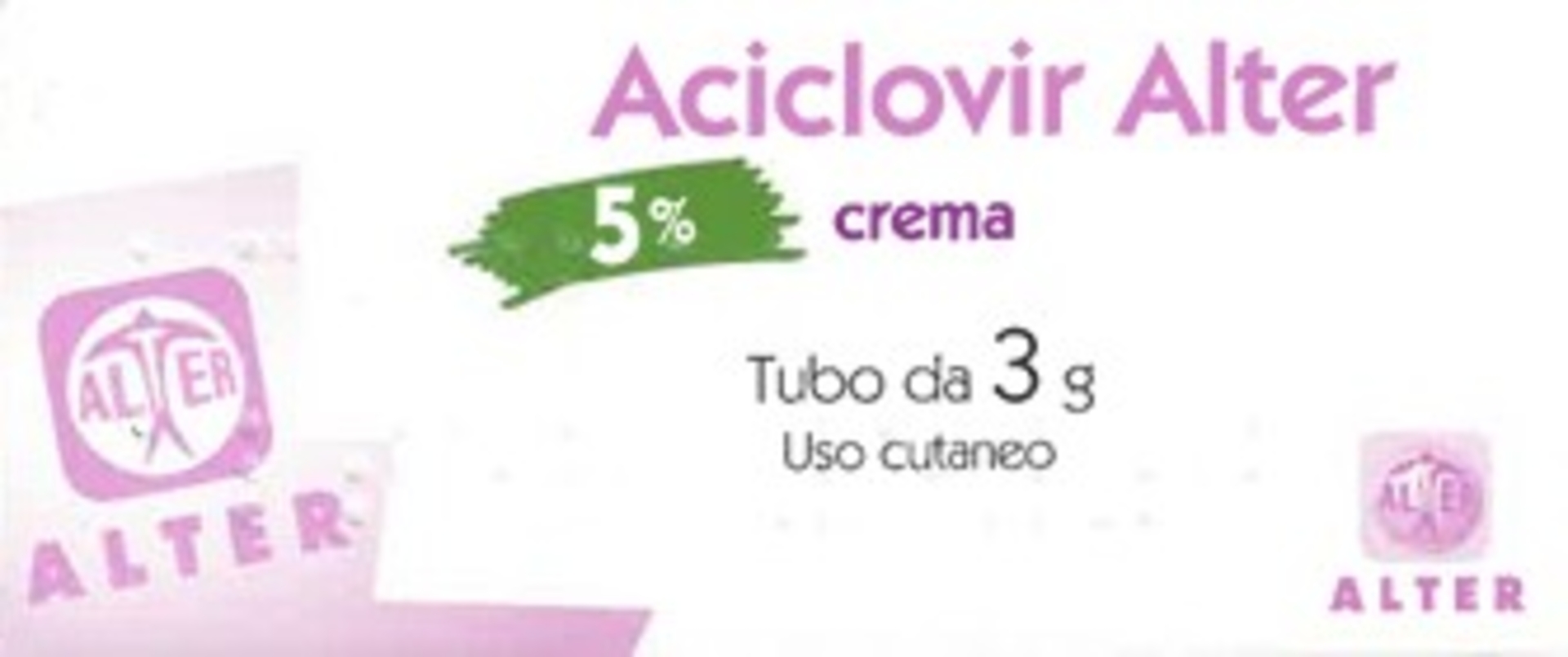 ACICLOVIR ALTER*CREMA 3G 5%